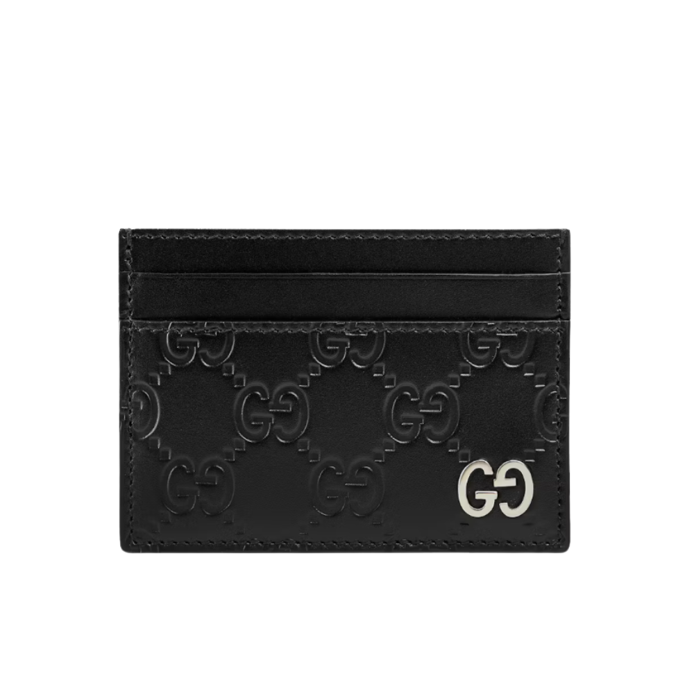 Gucci Micro Jumbo Black Red Green Leather Card Case Holder GG